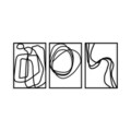 Decoratiune de perete, Achermus, Dimensiune: 120 x 54 cm, Negru