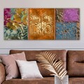 Tablou decorativ, YTY598600628_50120, Lemn (Grosime: 3 cm, Multicolor