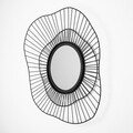 Oglinda decorativa, Euro Flora WM-015, Dimensiuni: 69 x 8 x 60 cm, Negru