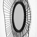 Oglinda decorativa, Euro Flora WM-015, Dimensiuni: 69 x 8 x 60 cm, Negru