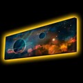 Tablou decorativ cu lumina LED, 3090KTLGDACT, 30 x 90 cm, Multicolor
