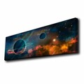 Tablou decorativ cu lumina LED, 3090KTLGDACT, 30 x 90 cm, Multicolor