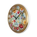 Ceas de perete decorativ, Hisar Spring Blossom, Dimensiune: 40 x 40 cm, Multicolor