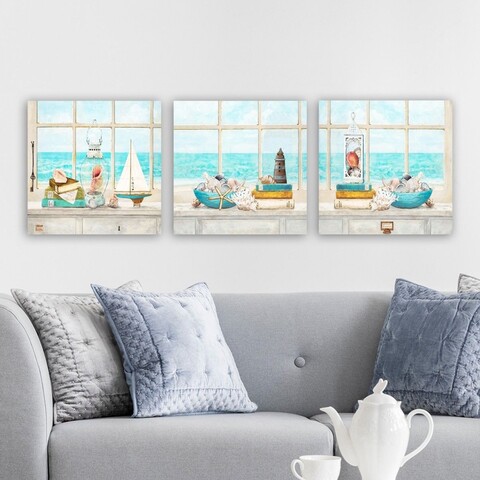 Tablou decorativ (3 Pieces), Dr9009, Lemn (Grosime: 3 cm, Multicolor