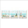 Tablou decorativ (3 Pieces), Dr9009, Lemn (Grosime: 3 cm, Multicolor