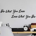 Decoratiune de perete, Do Love Love Do, Dimensiune: 14 x 11 cm (1 bucată), Negru