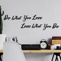 Decoratiune de perete, Do Love Love Do, Dimensiune: 14 x 11 cm (1 bucată), Negru