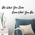 Decoratiune de perete, Do Love Love Do, Dimensiune: 14 x 11 cm (1 bucată), Negru