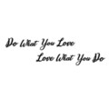 Decoratiune de perete, Do Love Love Do, Dimensiune: 14 x 11 cm (1 bucată), Negru