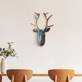 Decoratiune de perete, Deer, Dimensiuni: 26 x 38 x 17 cm, Multicolor