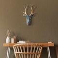 Decoratiune de perete, Deer, Dimensiuni: 26 x 38 x 17 cm, Multicolor