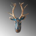 Decoratiune de perete, Deer, Dimensiuni: 26 x 38 x 17 cm, Multicolor