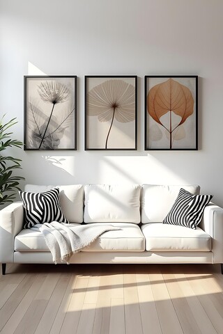 Tablou decorativ (3 Pieces), Huhu481S, Lemn masiv (Grosime: 2,5 cm, Multicolor