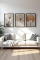 Tablou decorativ (3 Pieces), Huhu481S, Lemn masiv (Grosime: 2,5 cm, Multicolor