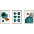 Tablou decorativ (3 Pieces), Huhu117, Lemn masiv (Grosime: 2,5 cm, Multicolor