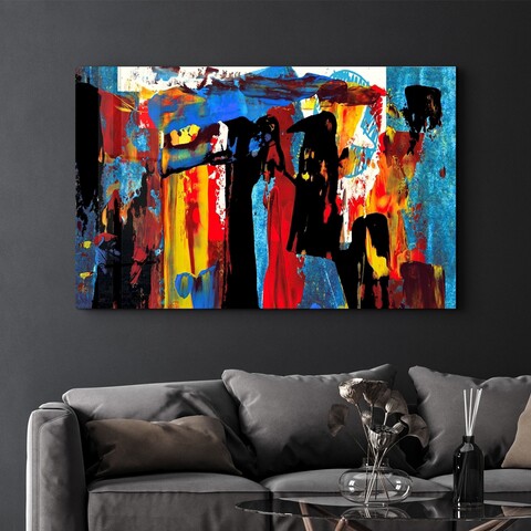 Tablou decorativ, CAM-3037, Dimensiuni: 70 x 110 cm, Multicolor