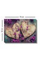 Tablou decorativ, Kanvas Tablo (50 x 70), Cadru: 100% LEMN (grosime: 3 cm), Multicolor