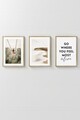 Tablou decorativ (3 Pieces), Artcerceve19, MDF, Multicolor