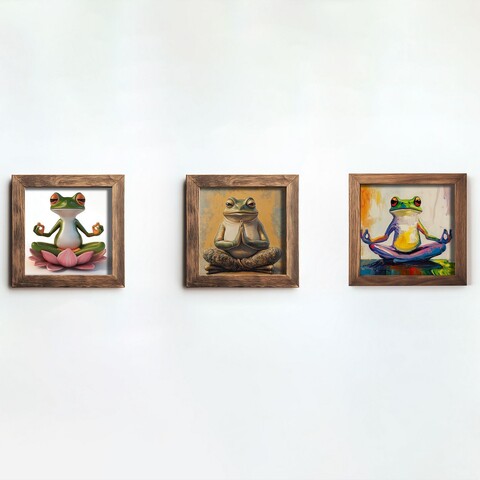 Set 3 tablouri decorative, UKZM075, Imprimat UV, Multicolor