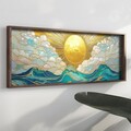 Tablou decorativ, EMR004, Lemn, Multicolor