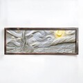 Tablou decorativ, EMR014, Lemn, Multicolor