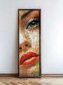 Tablou decorativ, EMR084, Lemn, Multicolor