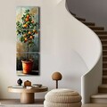 Tablou decorativ (3 Pieces), 3P4545BSRC-007, Cadru: 100% PIN (Grosime: 2,8 mm, Multicolor