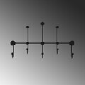Cuier de perete, Iyon, Grosime: 9 mm, Negru