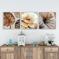 Tablou decorativ (3 Pieces), P6619748771, Lemn (Grosime: 3 cm, Multicolor