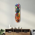 Tablou decorativ, Watercolor Ananas, Dimensiune: 20 x 80 cm, Multicolor