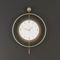 Ceas de perete, Mclock-00134, Lățime: 58 cm Înălțime: 85 cm Adâncime: 7 cm, Auriu