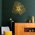 Ceas de perete, Azalea Metal Wall Clock, Dimensiune: 70 x 70 cm, Auriu