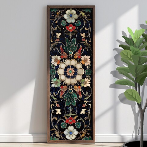 Tablou decorativ, EMR085, Lemn, Multicolor