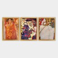 Tablou decorativ (3 Pieces), 3AC_UN987528_5575, Polistiren (Grosime: 2 cm, Multicolor