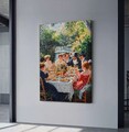 Tablou decorativ, YNS-1001-80 x 120, Lemn, Multicolor