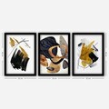 Tablou decorativ (3 Pieces), 3SC155, Plastic, Multicolor