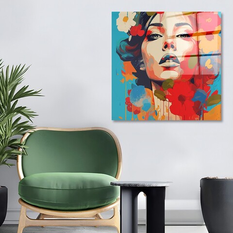 Tablou decorativ, CAM4076_5050, Dimensiune: 50 x 50 cm, Multicolor