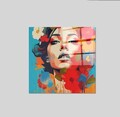 Tablou decorativ, CAM4076_5050, Dimensiune: 50 x 50 cm, Multicolor