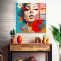 Tablou decorativ, CAM4076_5050, Dimensiune: 50 x 50 cm, Multicolor