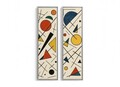 Tablou decorativ (2 Pieces), Furie750, Aluminiu, Multicolor