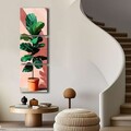 Tablou decorativ (3 Pieces), 3P4545BSRC-001, Cadru: 100% PIN (Grosime: 2,8 mm, Multicolor