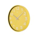 Ceas de perete decorativ, Joy, Dimensiune: 38 x 38 cm, Galben