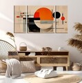 Tablou decorativ (3 Pieces), MXC03, Lemn (Grosime: 2 cm, Multicolor