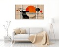 Tablou decorativ (3 Pieces), MXC03, Lemn (Grosime: 2 cm, Multicolor