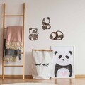 Decoratiune de perete, Rusty Panda, Dimensiune: 26 x 18 cm (1 bucată), Maro antichizat
