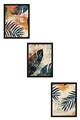 Tablou decorativ (3 Pieces), Huhu468S, Lemn masiv (Grosime: 2,5 cm, Multicolor