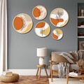 Tablou decorativ (5 Pieces), Iaht-03, Dimensiuni: 43,5 x 43,5 cm (1 bucată), Multicolor