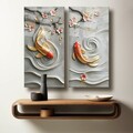Tablou decorativ (2 Pieces), 2P3570Camtbl-003, Dimensiune: 35 x 70 cm (2 bucăți), Multicolor