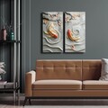 Tablou decorativ (2 Pieces), 2P3570Camtbl-003, Dimensiune: 35 x 70 cm (2 bucăți), Multicolor