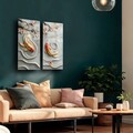 Tablou decorativ (2 Pieces), 2P3570Camtbl-003, Dimensiune: 35 x 70 cm (2 bucăți), Multicolor